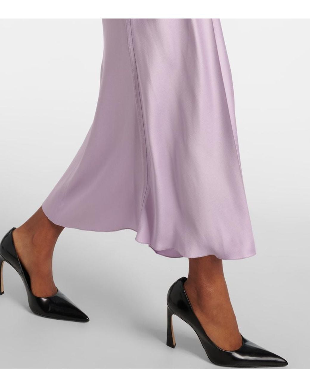 Victoria Beckham Purple Midi Dresses