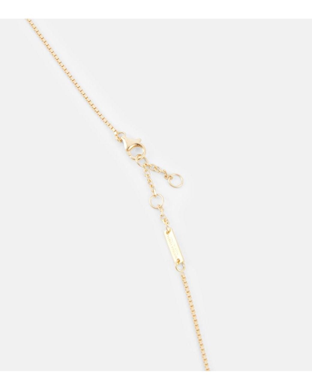 Bottega Veneta White Knot 18Kt-Plated Sterling Necklace