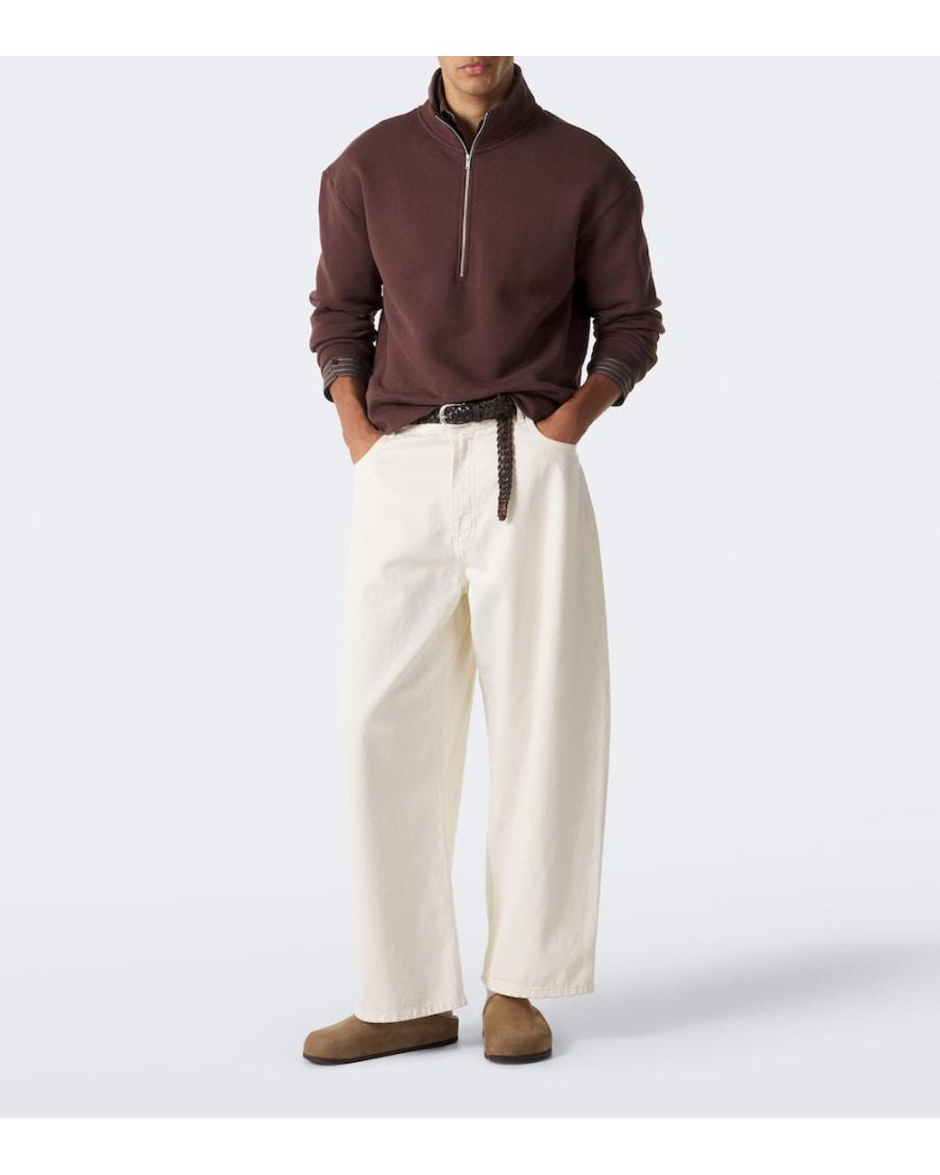 Studio Nicholson Brown Wearing Leather Mules for men