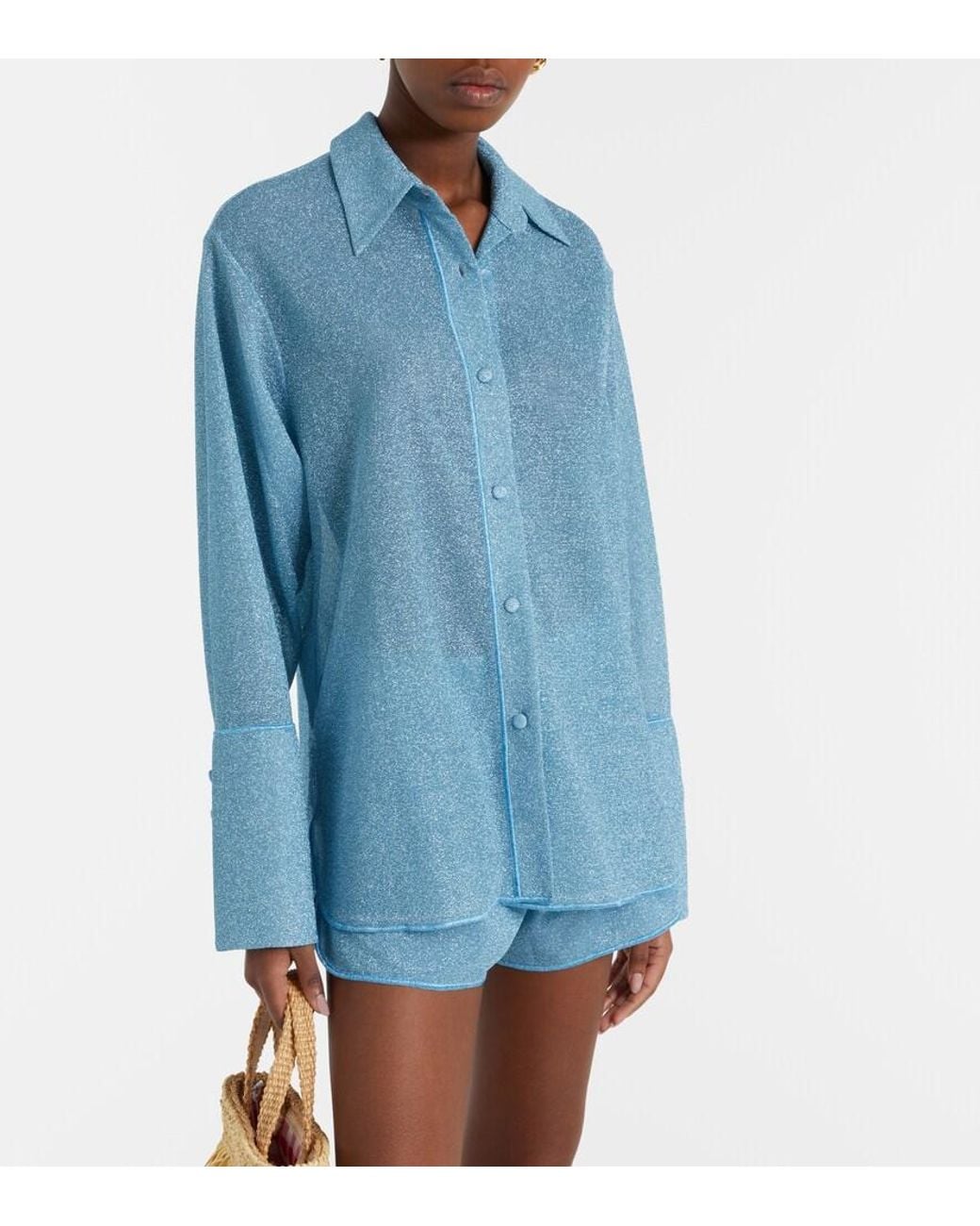Oseree Blue Lumiere Shirt