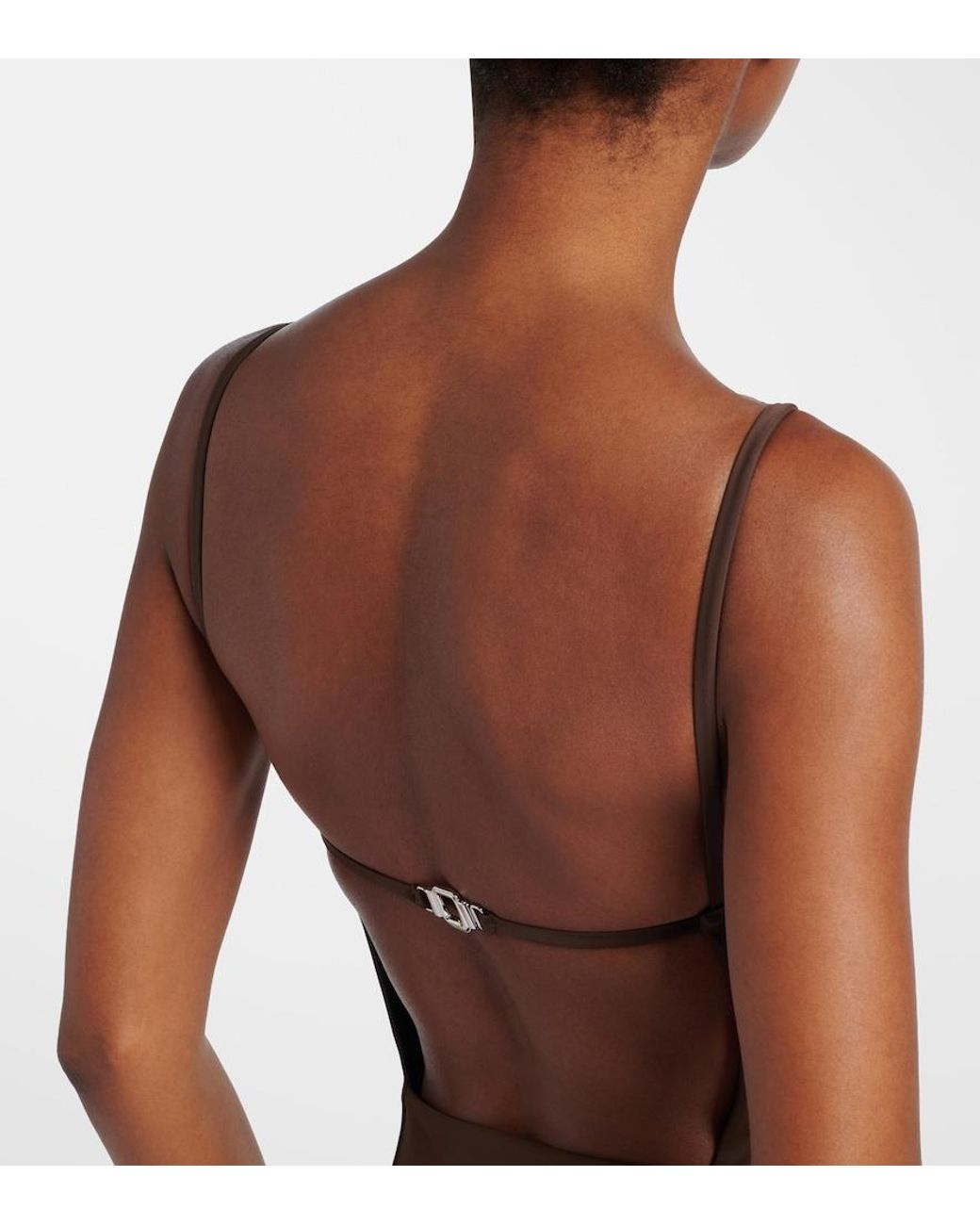 Jacquemus Brown Sole Swimsuit