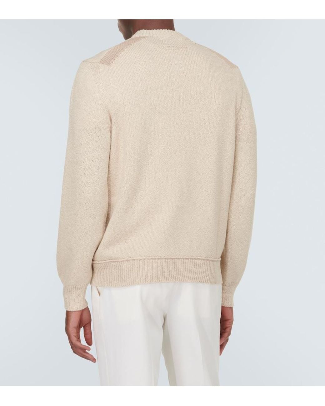 Zegna Natural Cotton Sweater for men