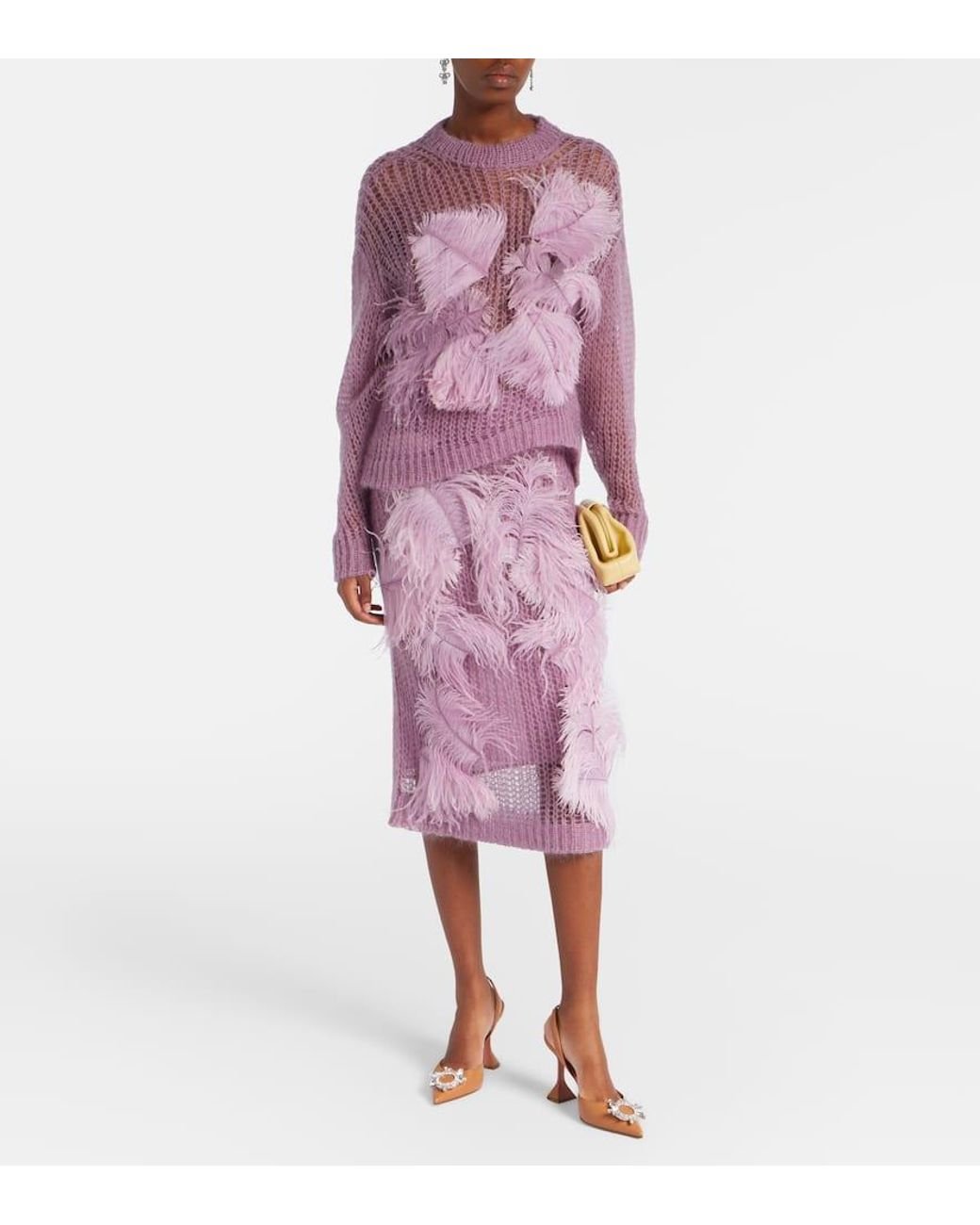 AMINA MUADDI Brown Begum 95 Leather Slingback Pumps