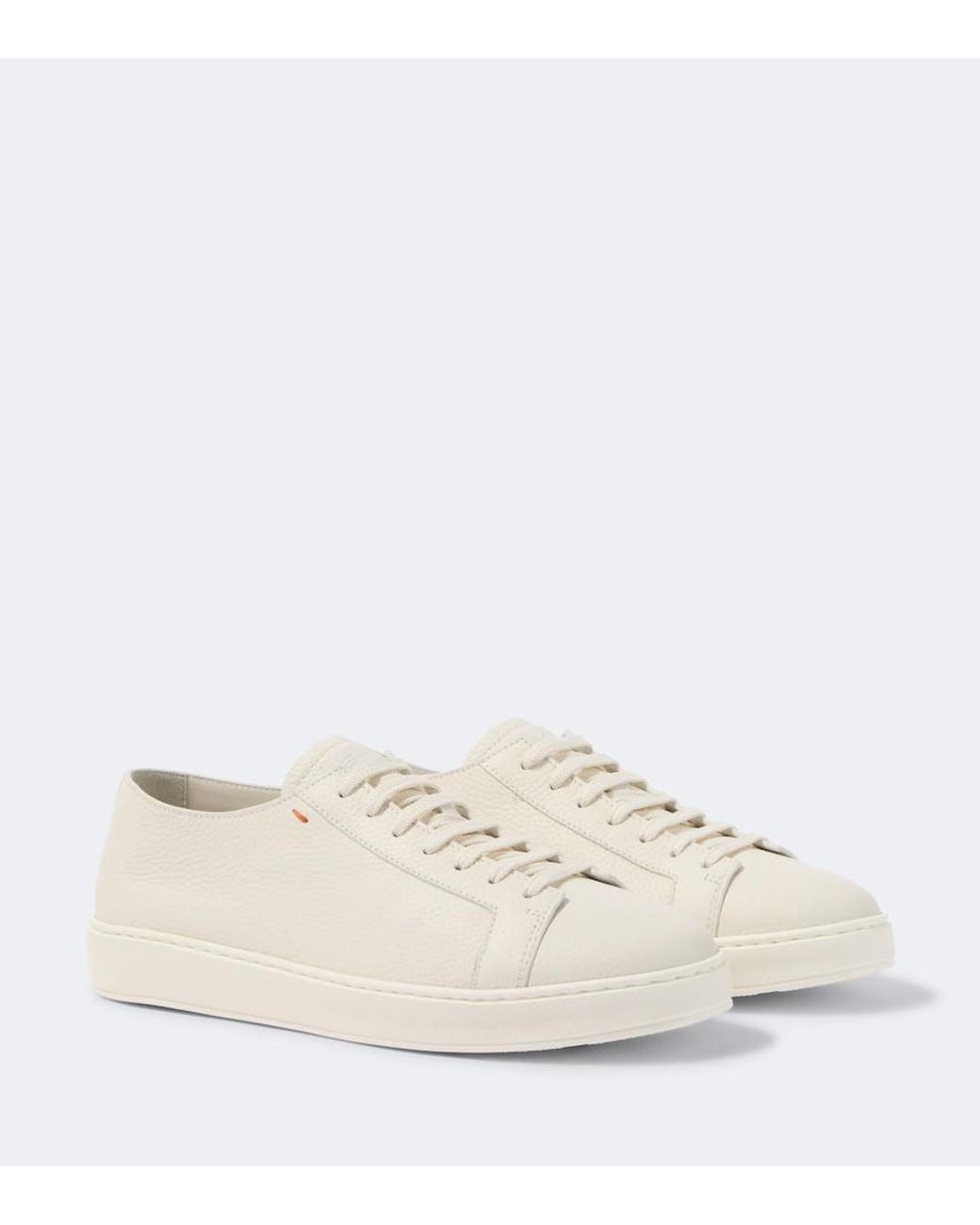 Santoni Natural Leather Sneakers for men