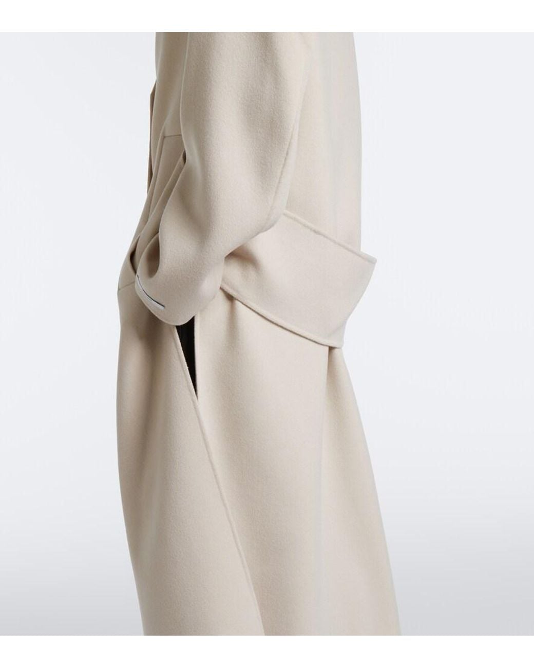 Sportmax Natural Virgin Wool Coat