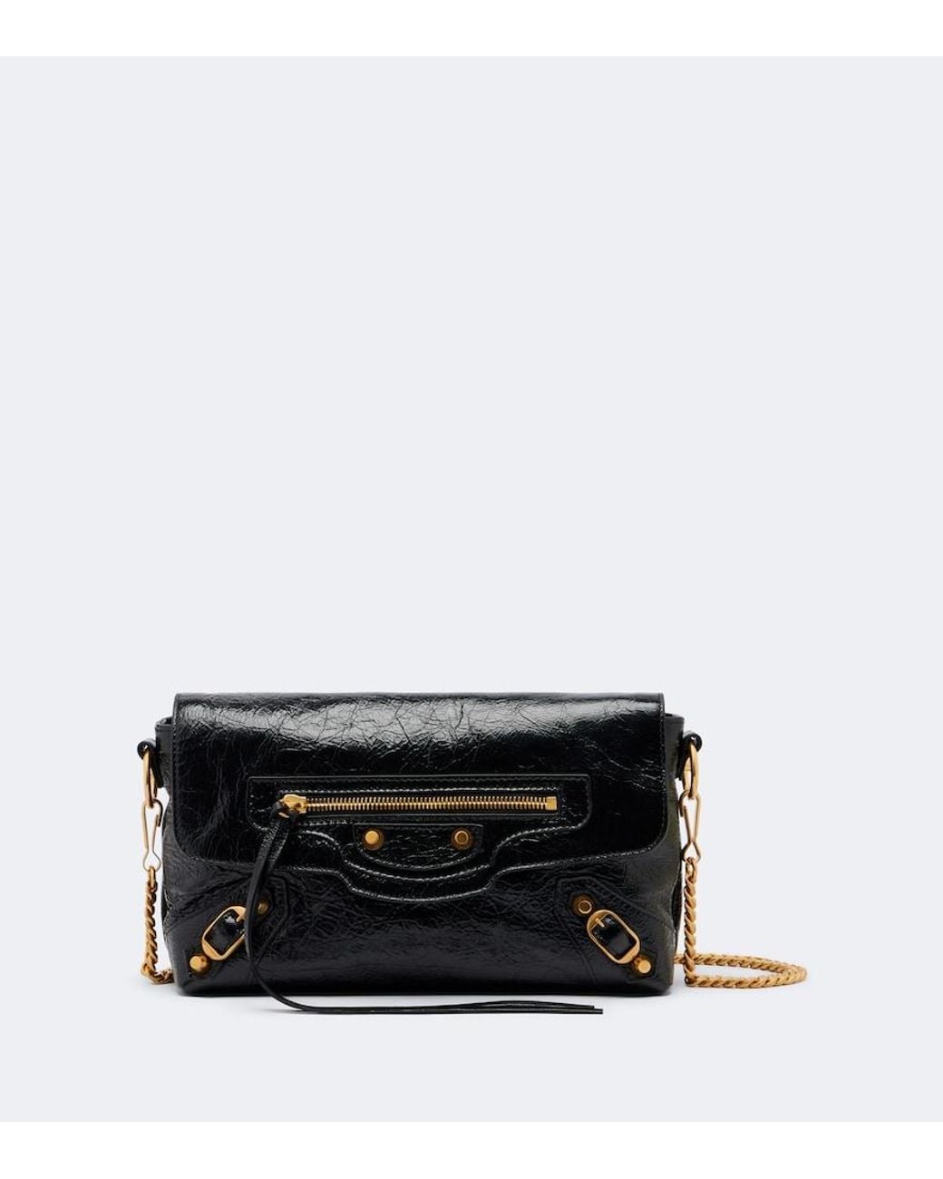 Balenciaga Black Le City Mini Leather Crossbody Bag