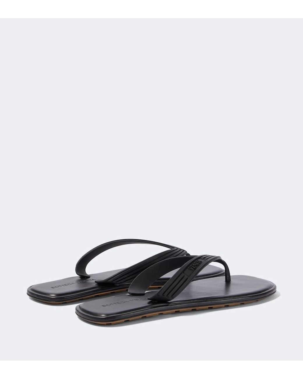 Bottega Veneta Blue Sampieri Thong Sandals for men