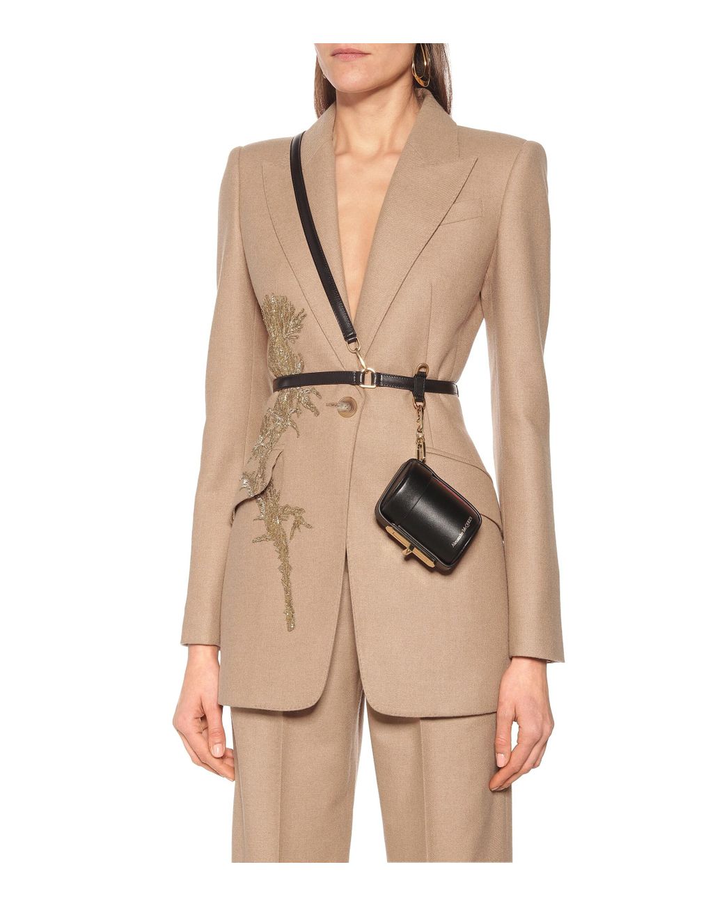 Alexander McQueen Myth Cylinder Leather Belt Bag in Black Lyst