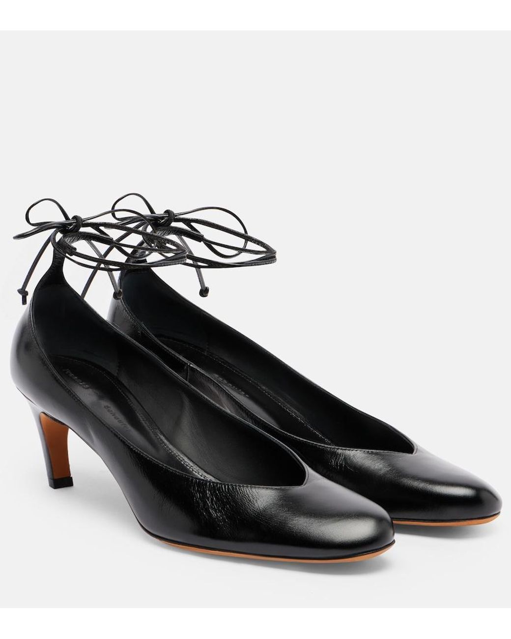 Proenza Schouler Black Uma 60 Leather Pumps