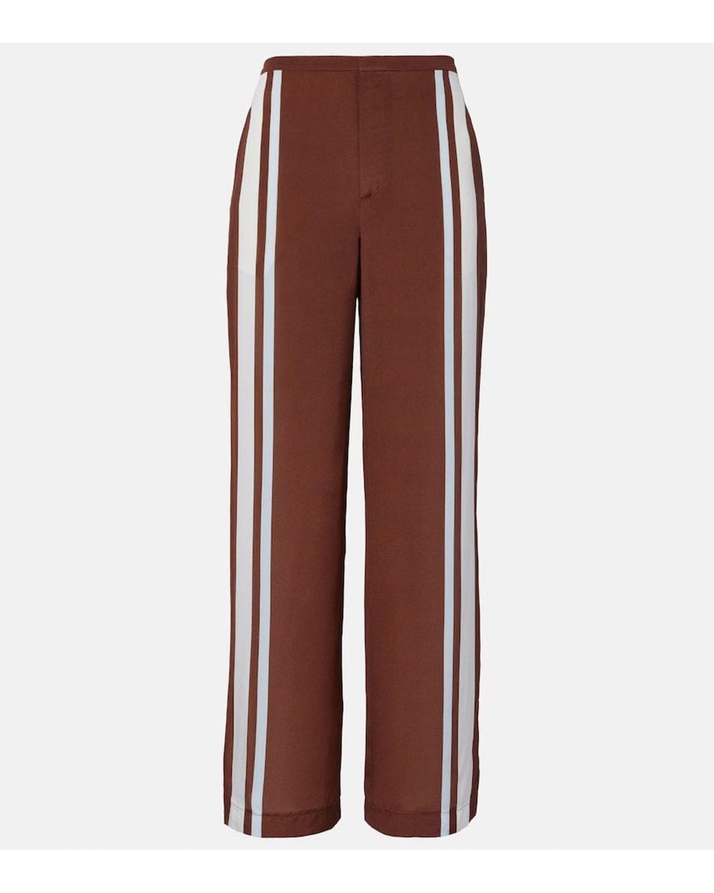 Sir Purple Marais Silk Wide-Leg Pants
