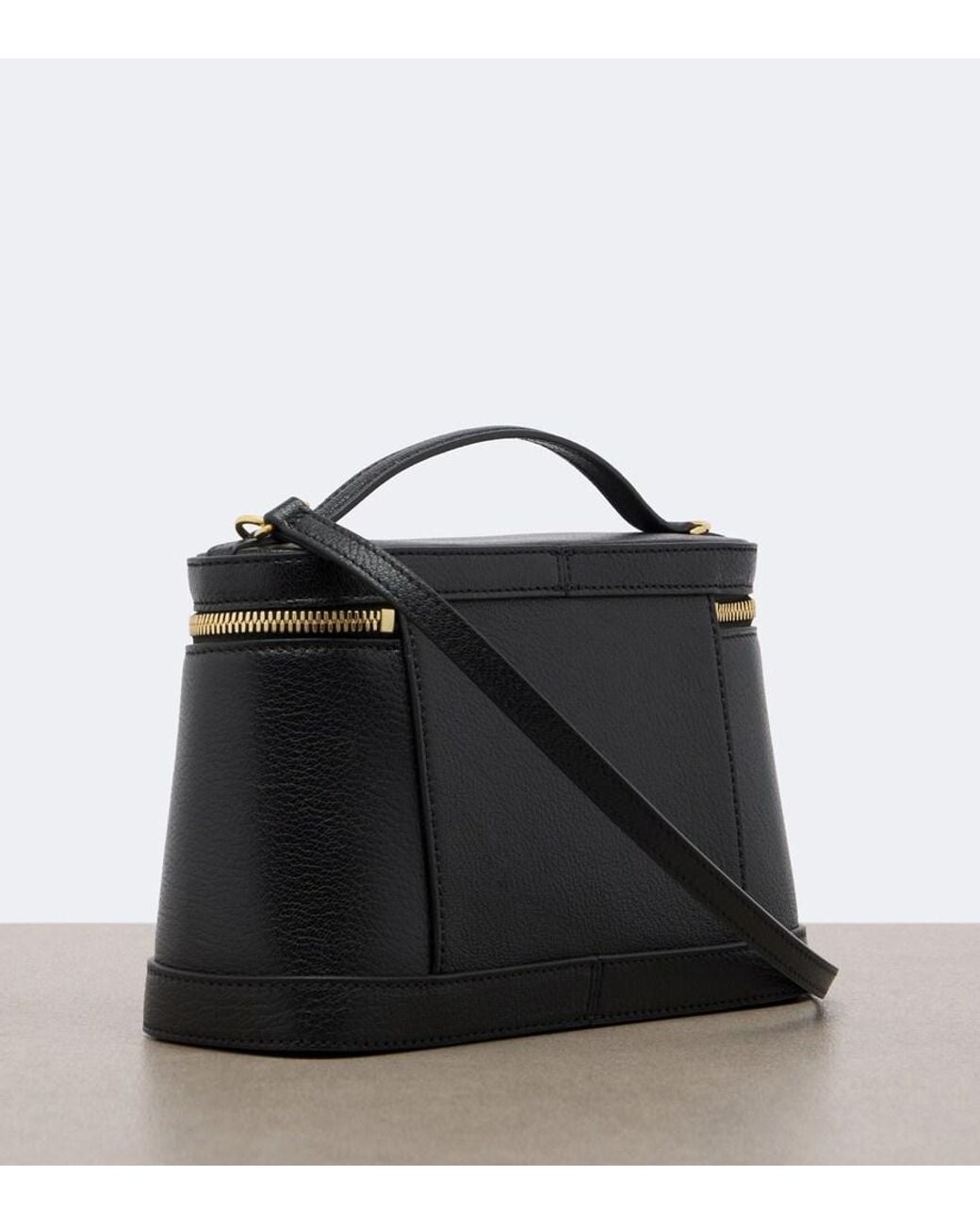 Jacquemus Black Petit Vanity Leather Vanity Bag