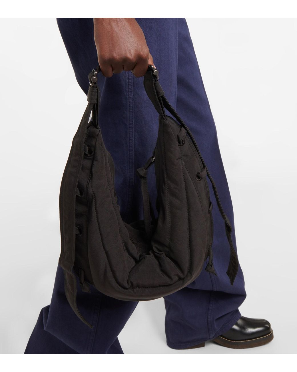 Lemaire Soft Game Small Shoulder Bag in Black | Lyst