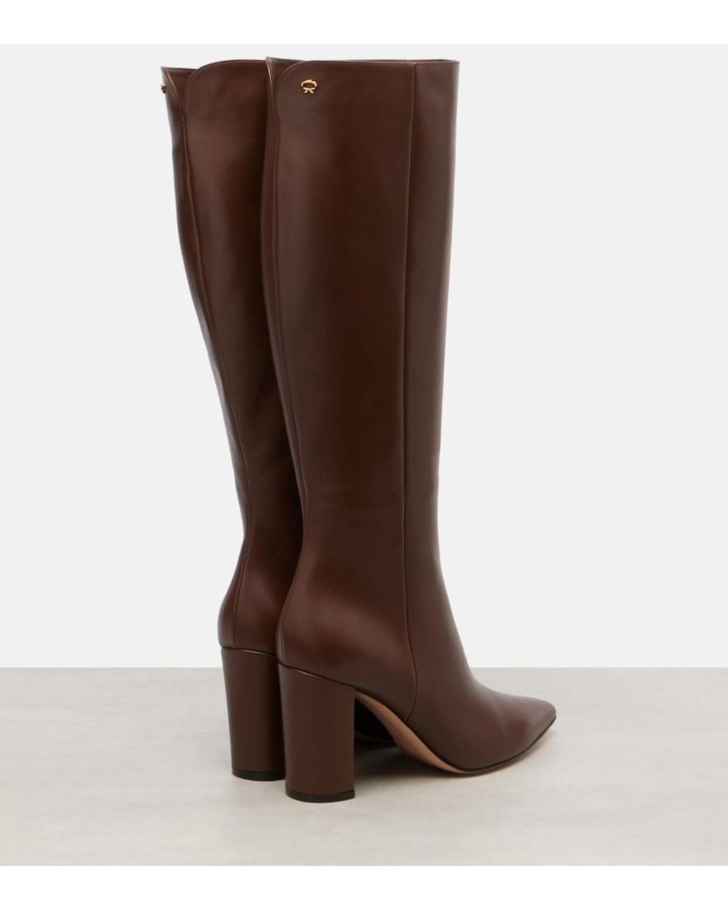 Gianvito Rossi Brown Lyell 85 Leather Boots
