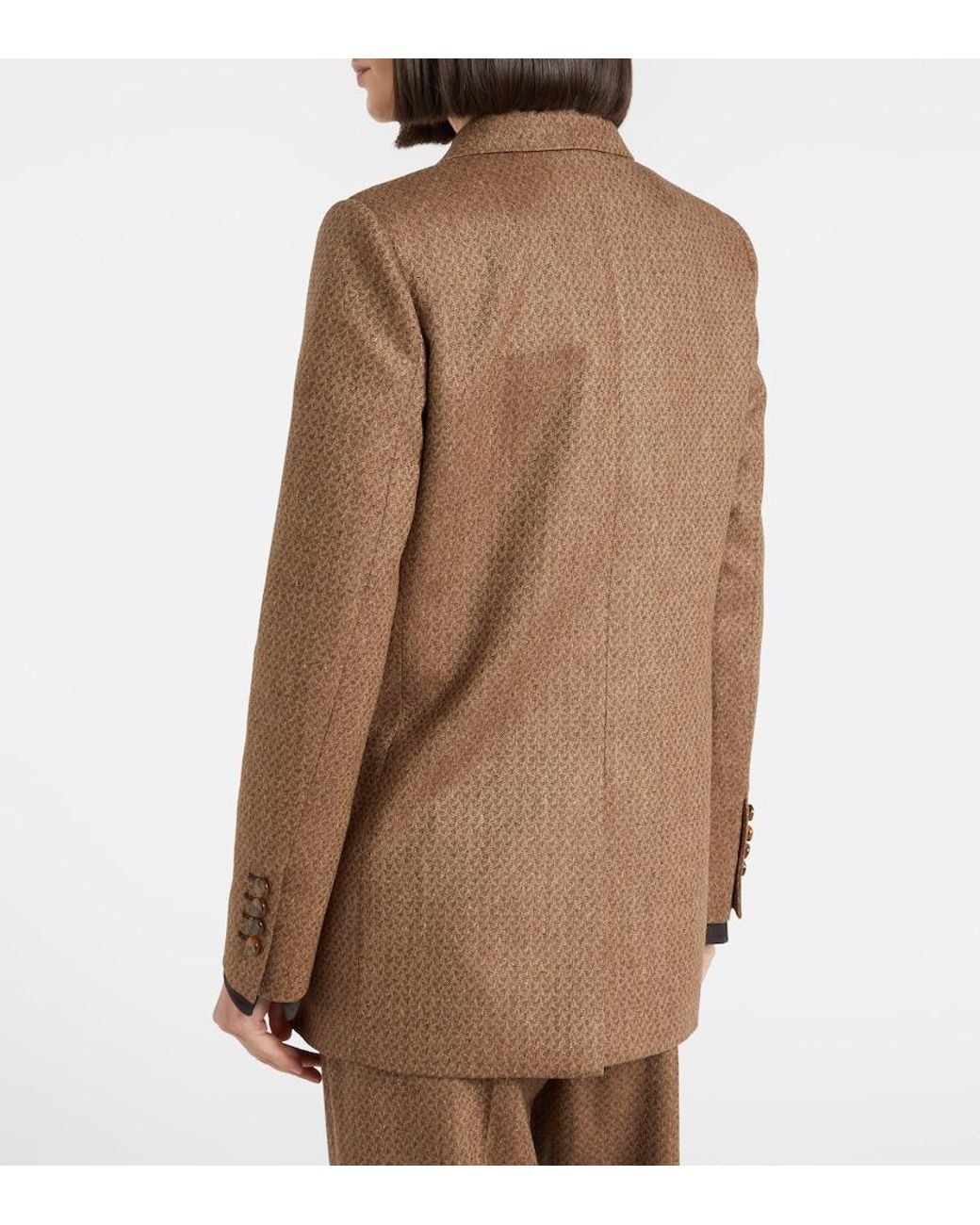 Blazé Milano Brown Blazer Amel Everyday Aus Seide Und Wolle