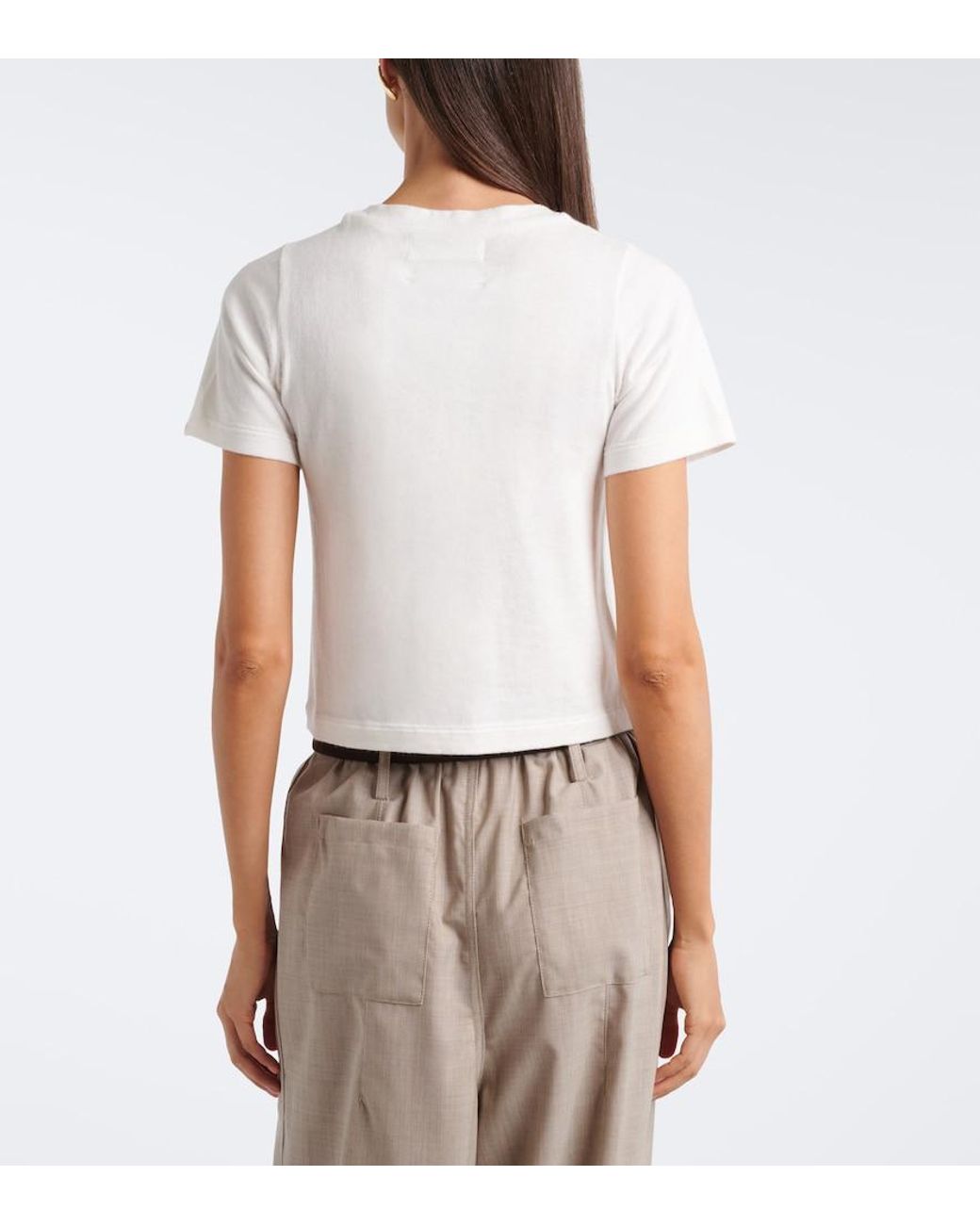 Extreme Cashmere White N°267 Tina Cotton And Cashmere T-Shirt
