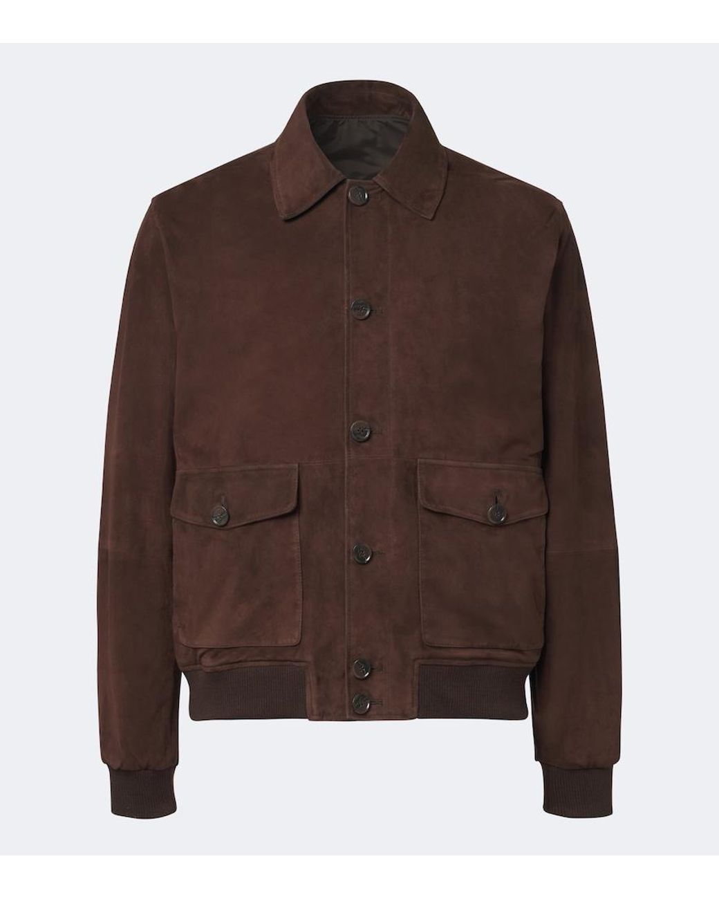 Arma Brown Tomme Reversible Suede Blouson Jacket for men