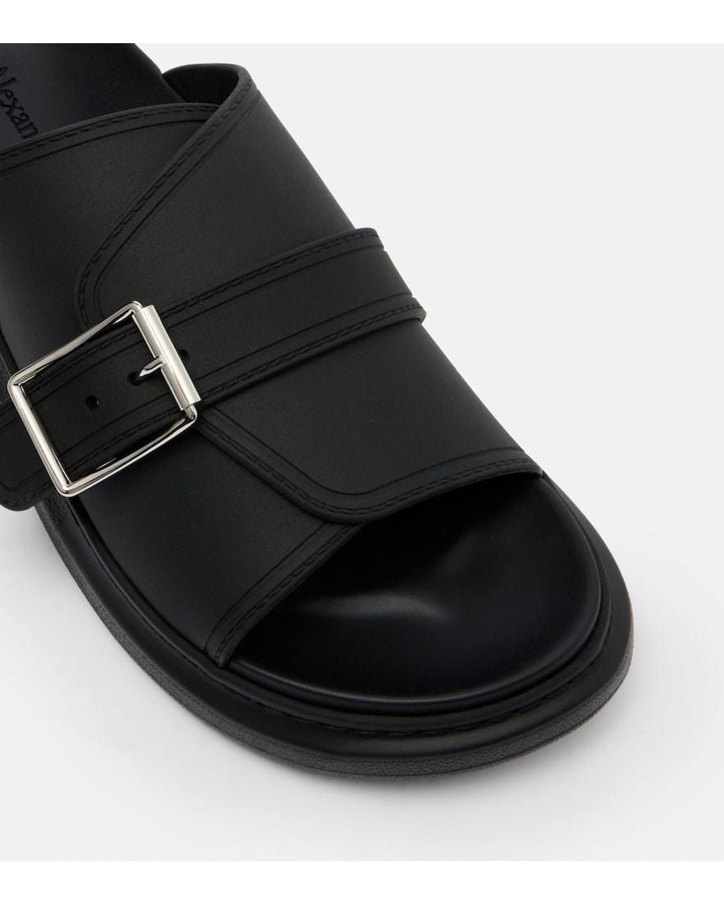 McQueen Black Hybrid Sandals