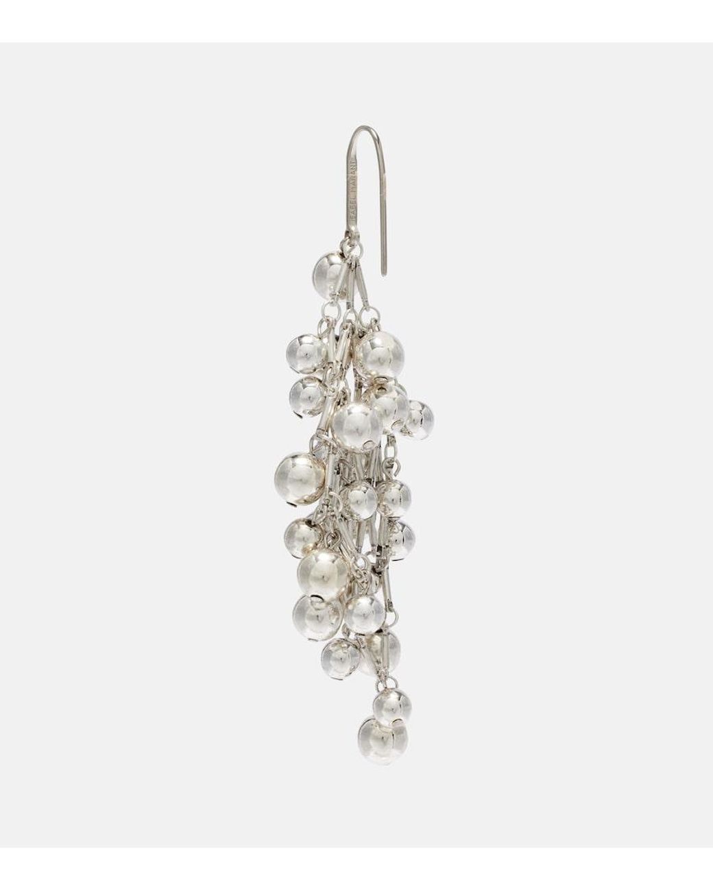 Isabel Marant White Tiva Embellished Drop Earrings