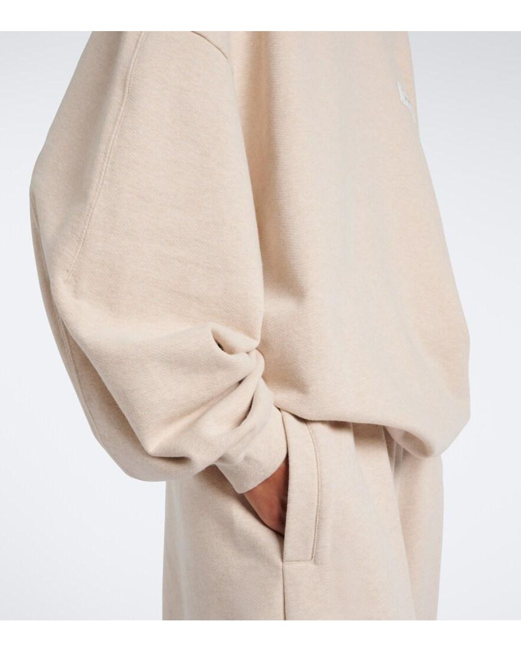 Jacquemus Natural Corso Oversized Cotton Fleece Sweatshirt