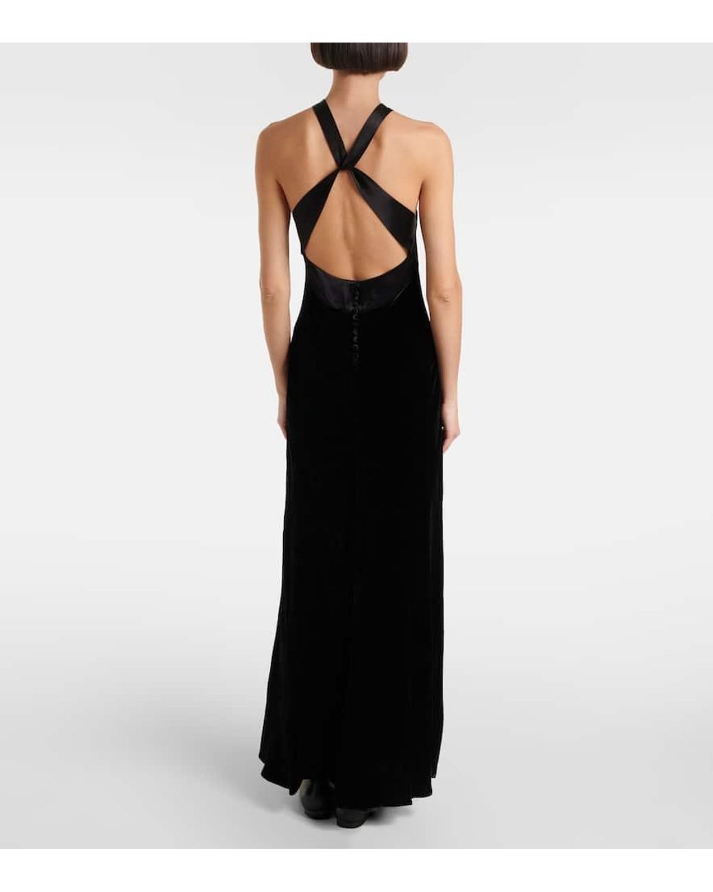 Rixo Black Losanna Maxi Dress