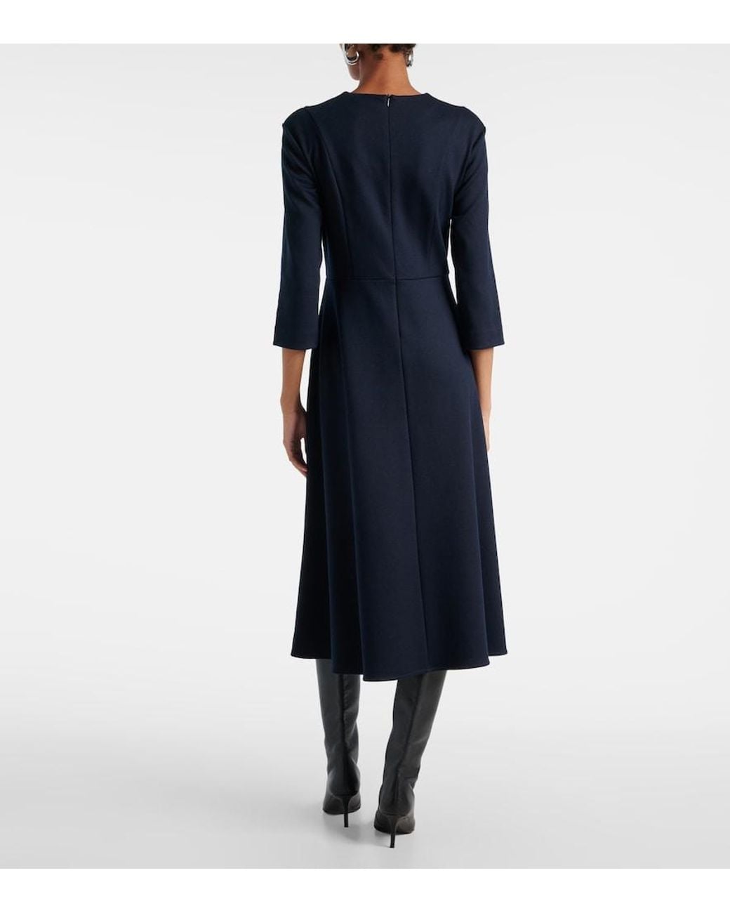 Max Mara Blue Max Mara Orione Midi Dress
