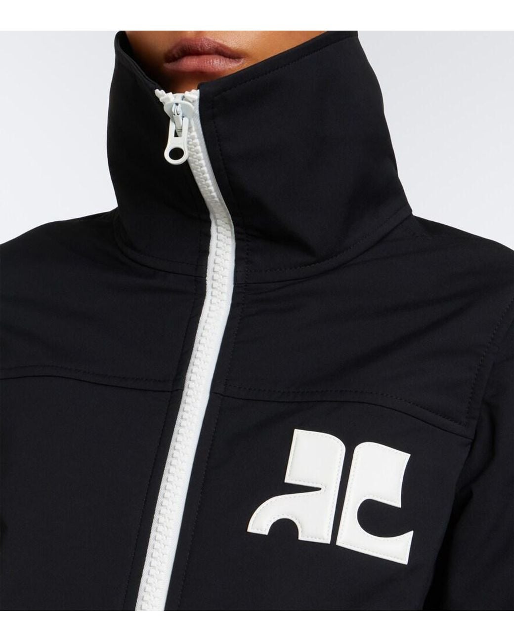 Courreges Black Logo Jacket