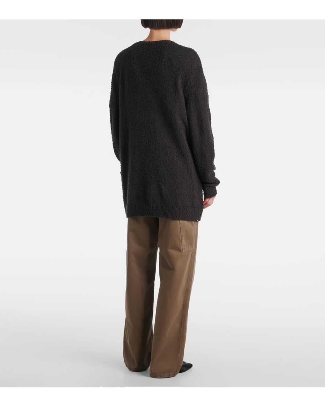 The Row Krystal Cardigan in Black | Lyst