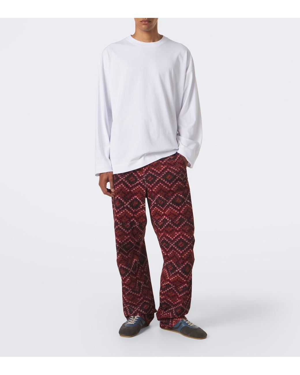 Dries Van Noten White Cotton Jersey T-Shirt for men