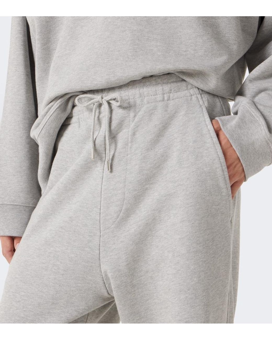 Dries Van Noten Gray Cotton Jersey Sweatpants for men