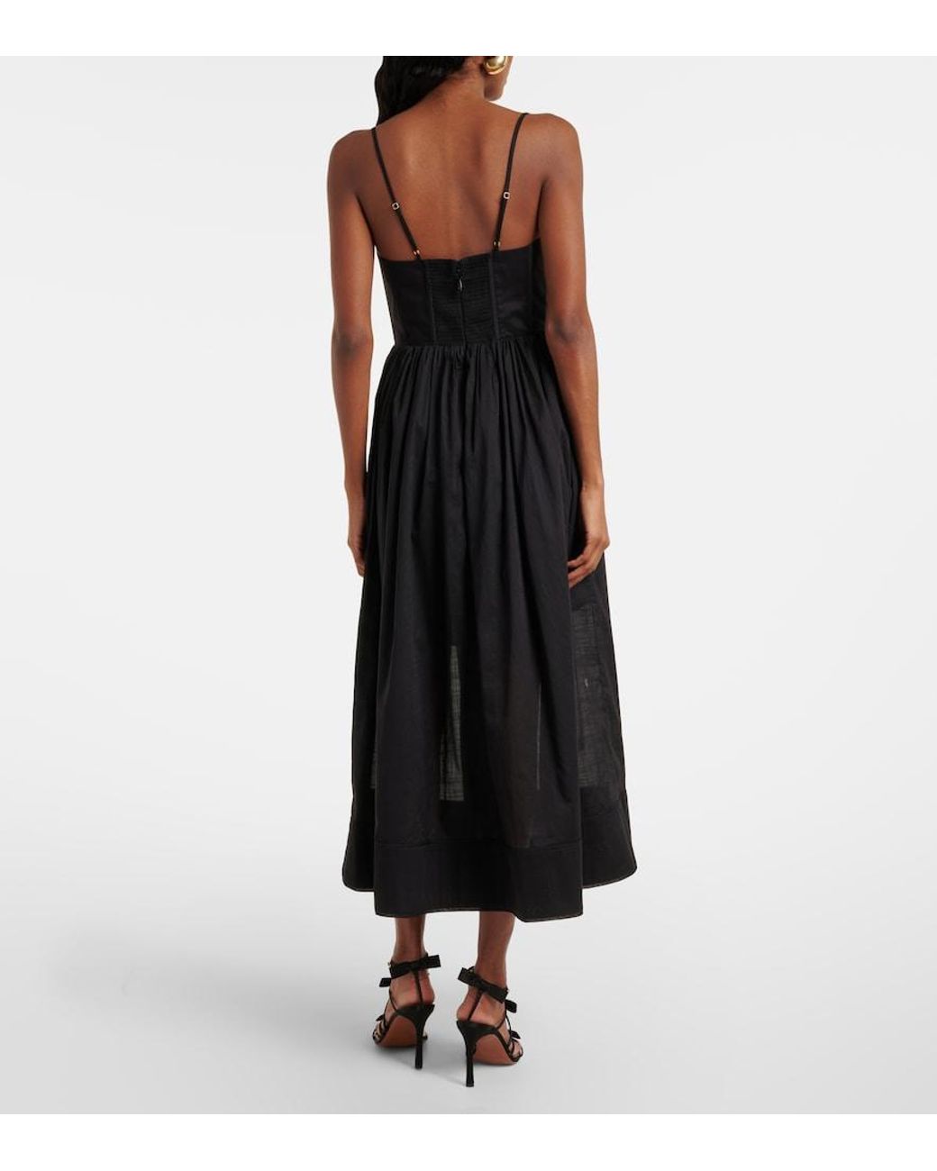 cream colored chiffon dresses Shop Ivory Color Printed Dress for Women Candies Black Spaghetti Strap reversed tie dye dress Size:M / L (40 à 44 FR) Polyester Shoulder to Hemline