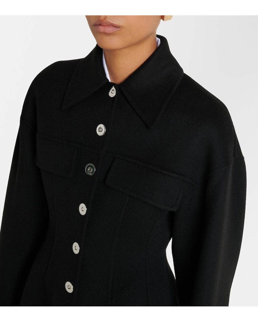 Sportmax Black Virgin Wool Jacket