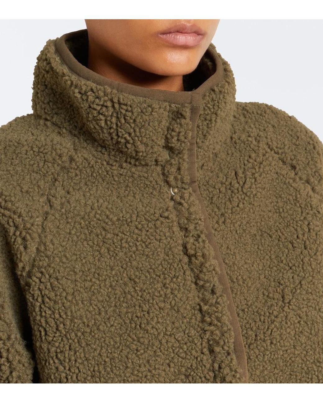 The Upside Green Harlow Teddy Sweatshirt