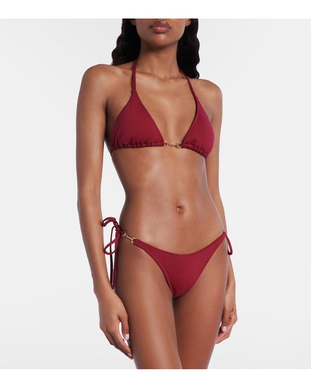 Melissa Odabash Red Bikini-Oberteil Menorca