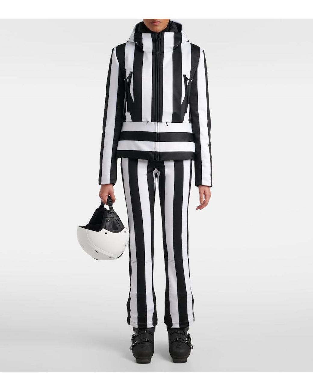 Goldbergh Black Linea Striped Ski Jacket