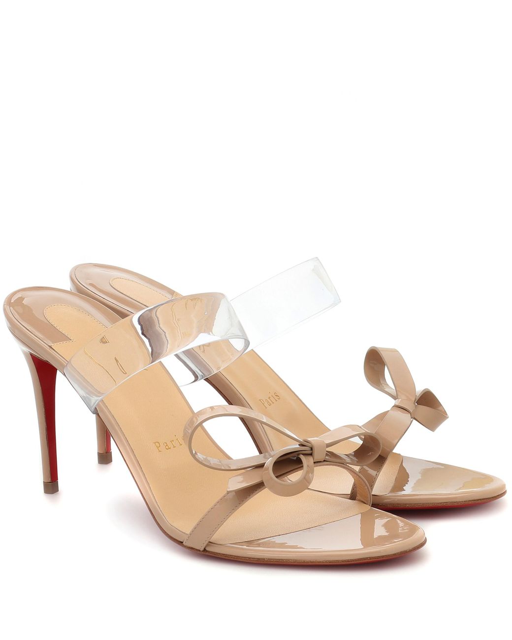 Christian Louboutin Just Nodo Bow Sandal in Natural Lyst