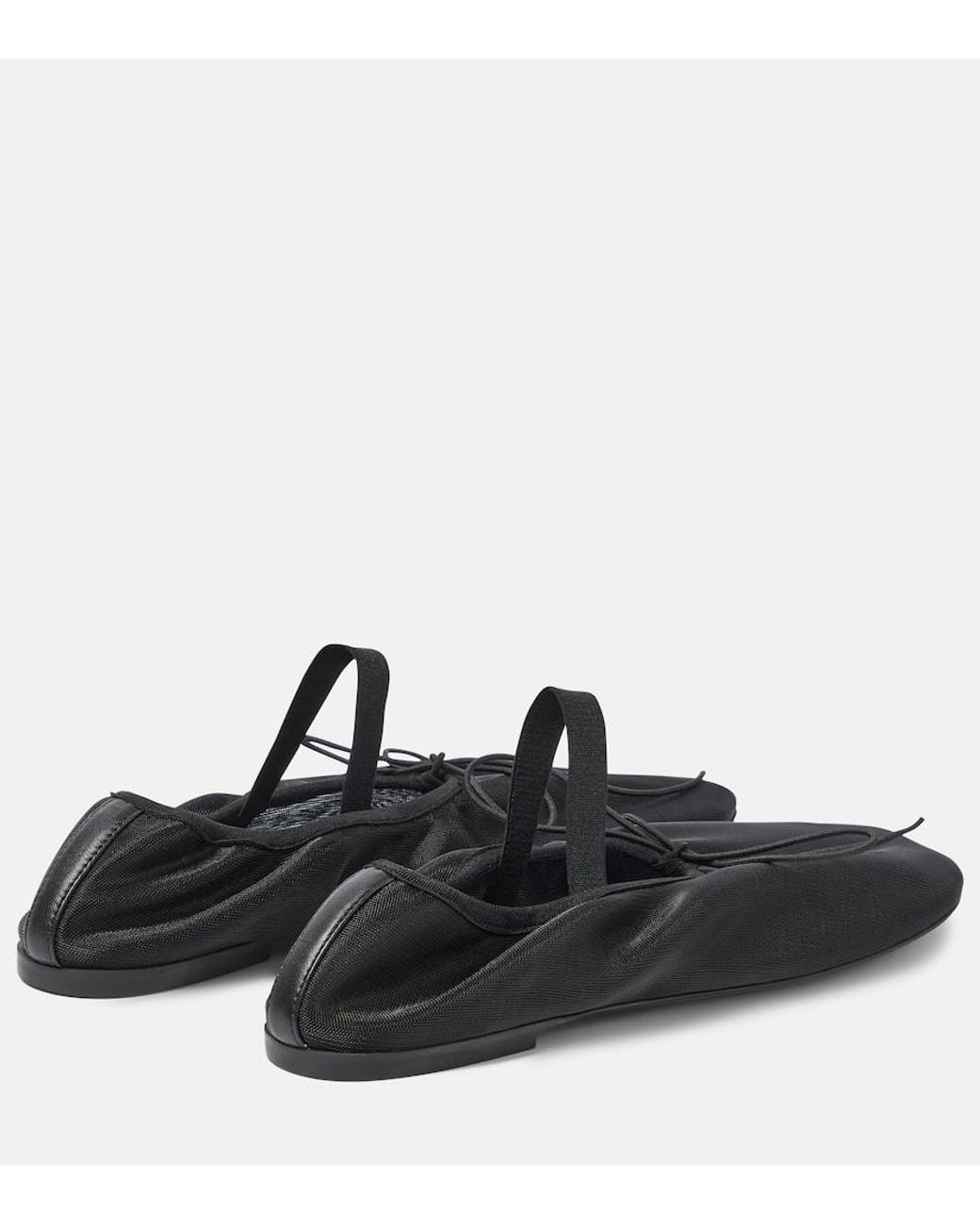 Proenza Schouler Black Glove Mesh Ballet Flats