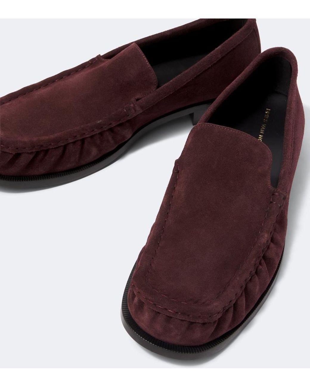 Dries Van Noten Brown Suede Loafers for men