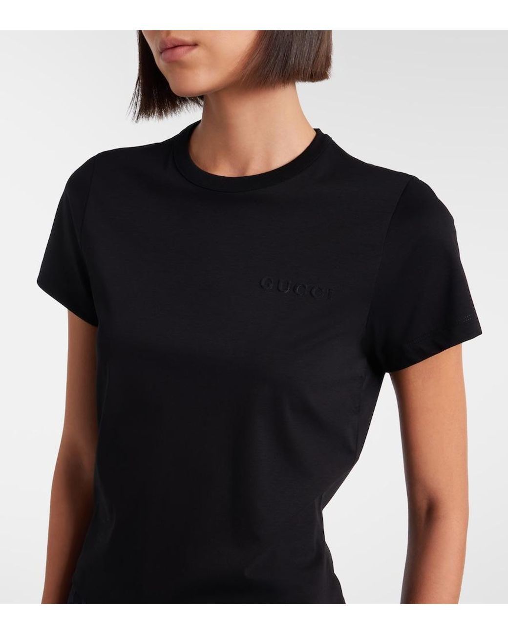 Gucci Black Cotton Jersey T-Shirt