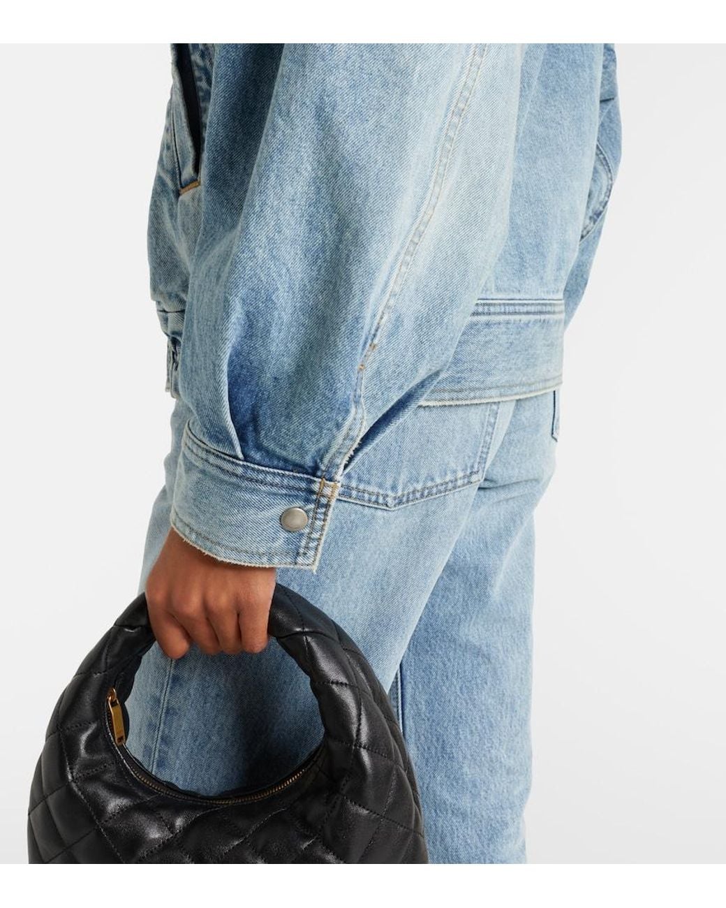 Saint Laurent Blue Denim Blouson Jacket