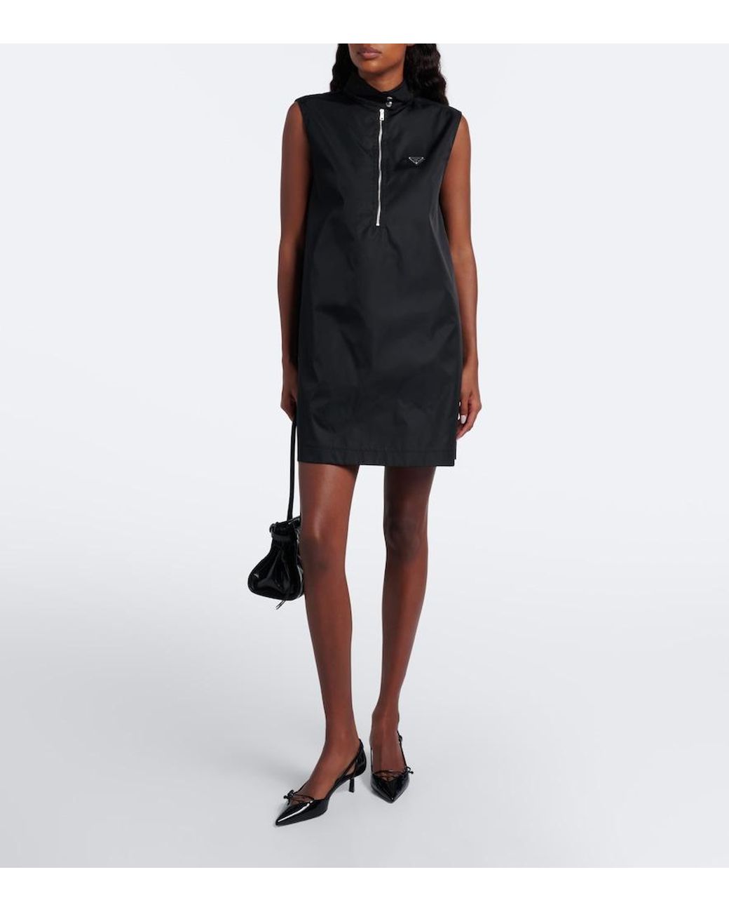 Prada Black Re-Nylon Minidress