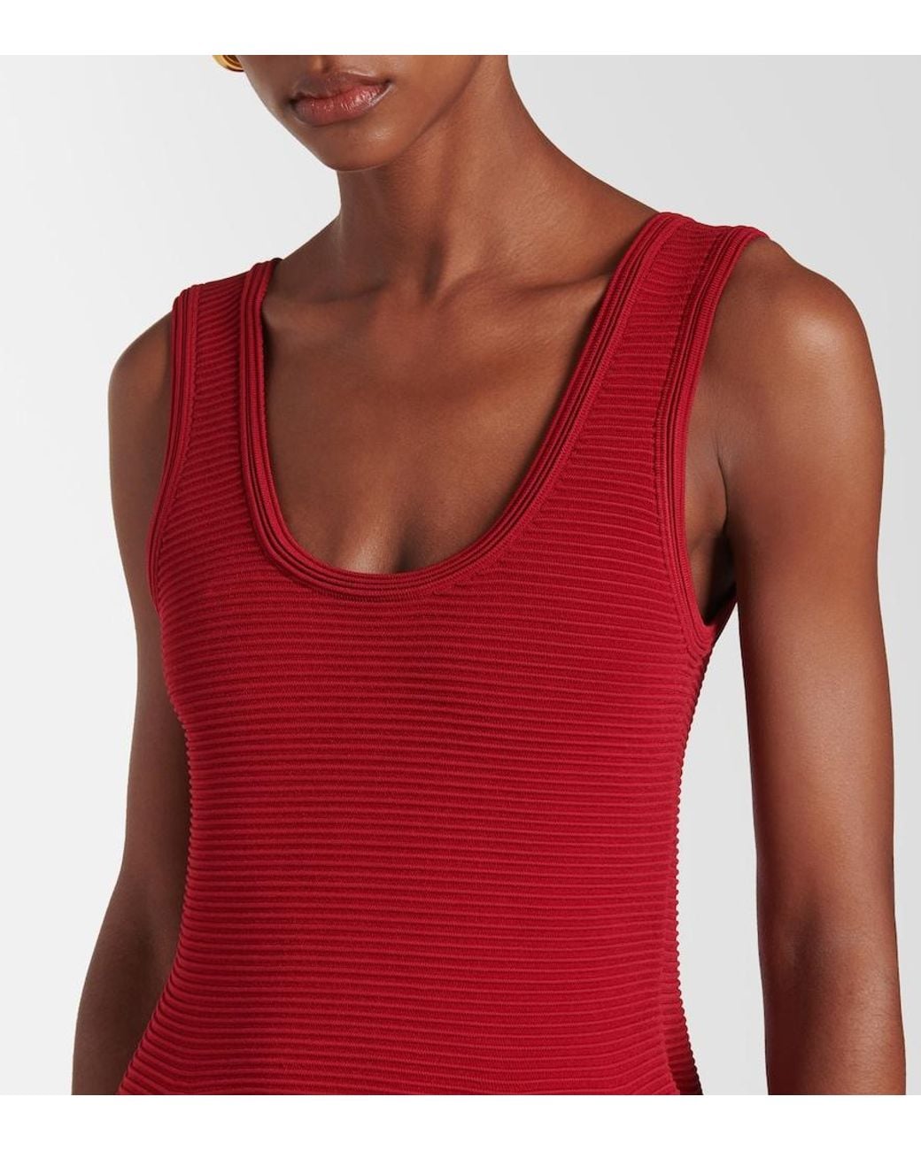 Jonathan Simkhai Red Larina Mini Dress