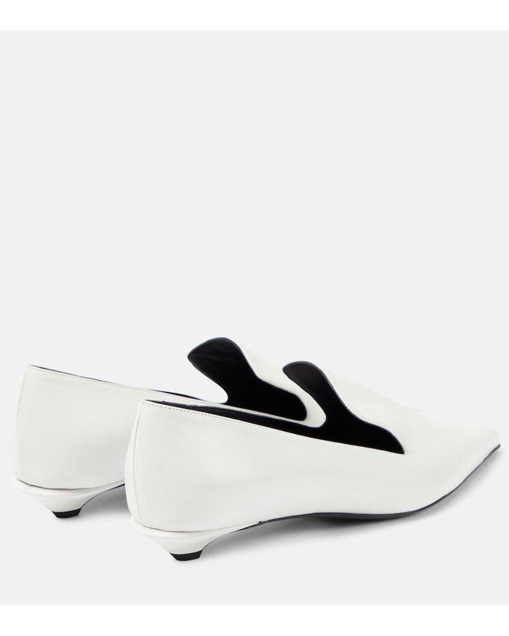 Proenza Schouler White Leather Pumps
