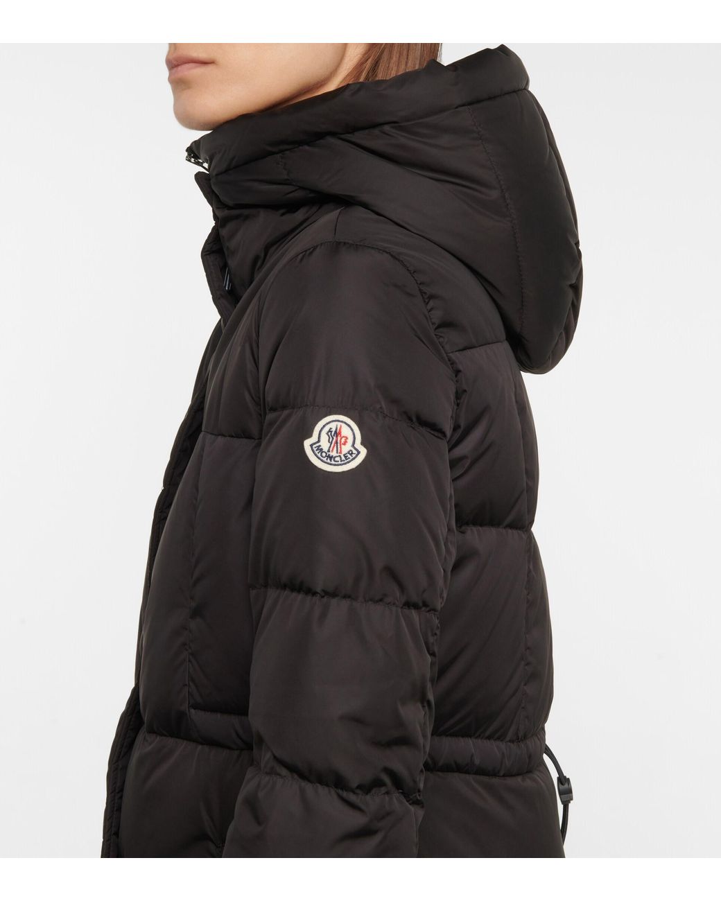 Moncler Chondrille Down Coat in Black | Lyst