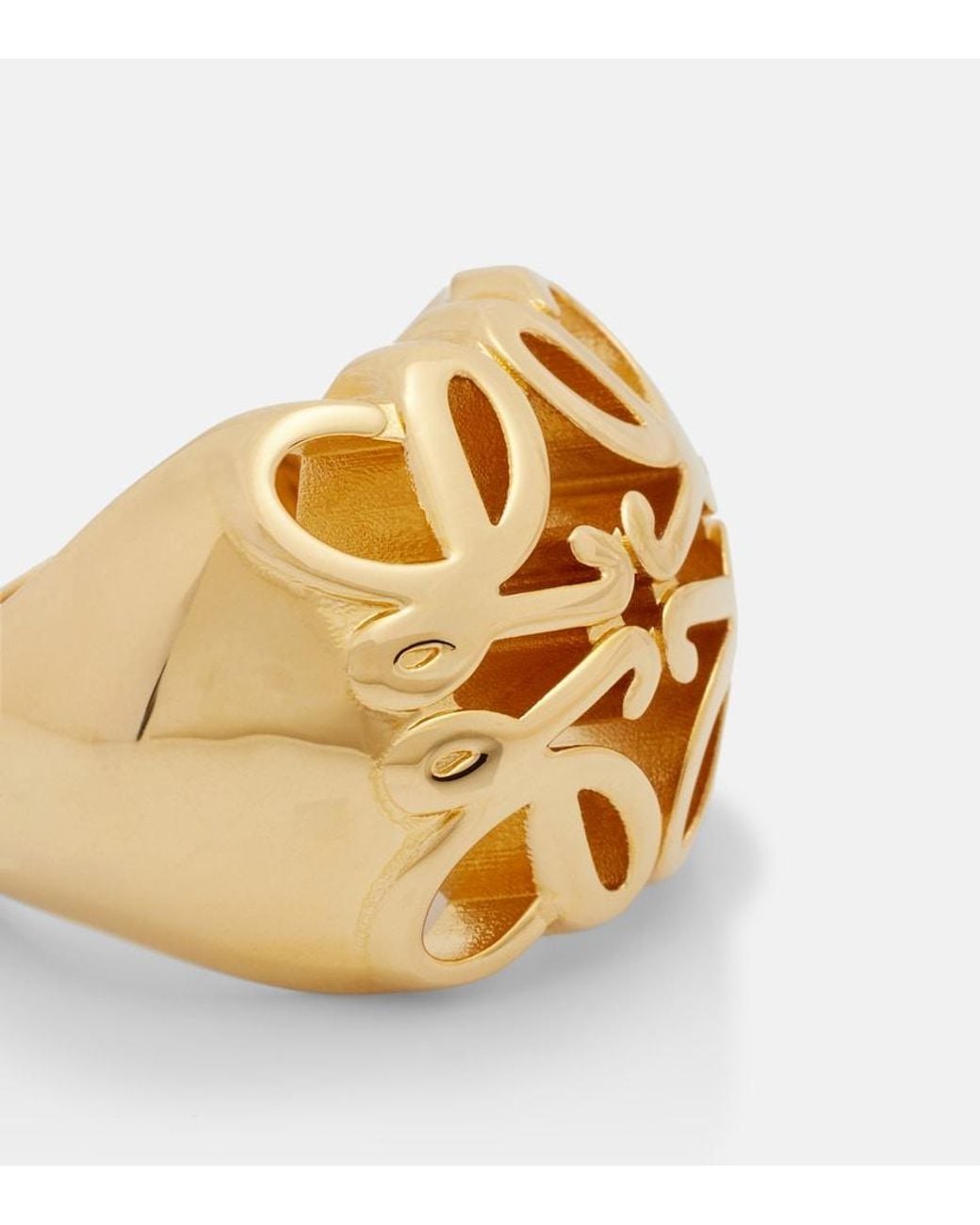 Loewe Metallic Anagram Bombe Ring