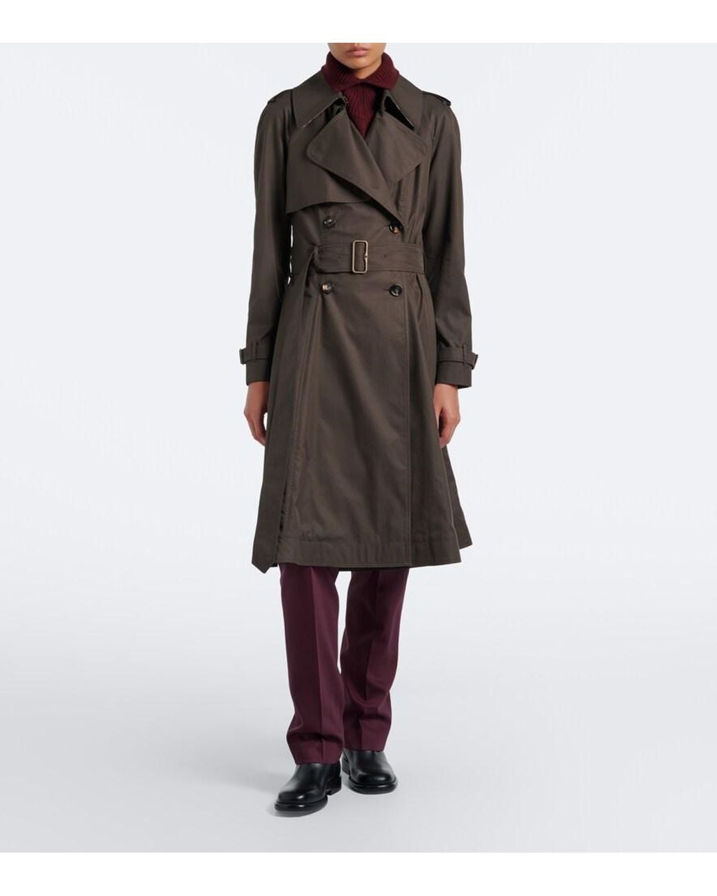 Burberry Brown Pembury Cotton Gabardine Trench Coat