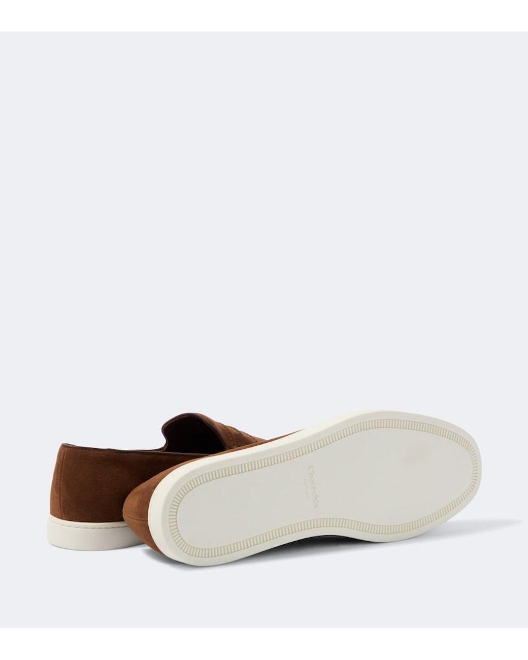 Church's Brown Peebles Suede Loafers for men
