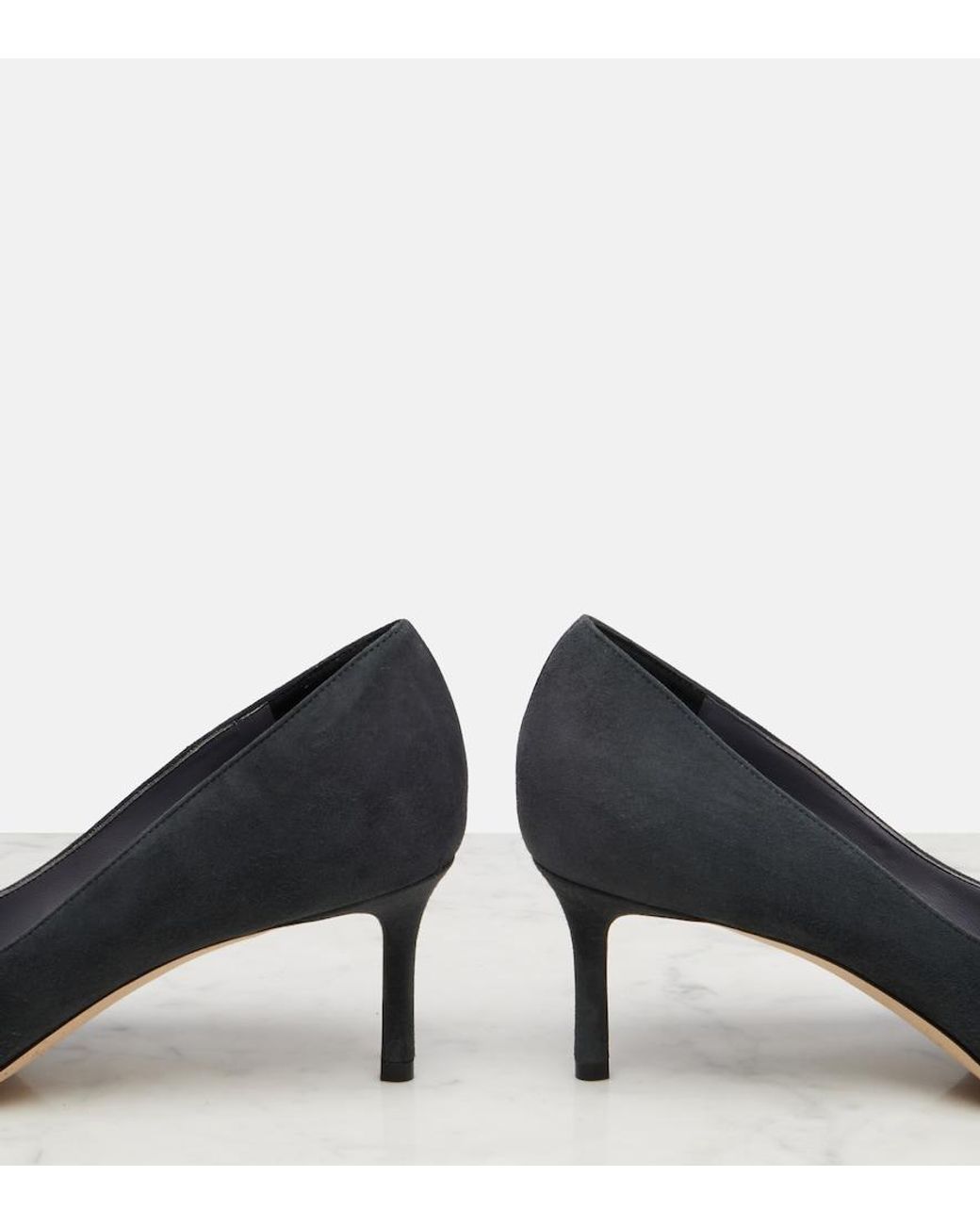 Jimmy Choo Blue Romy 60 Suede Pumps