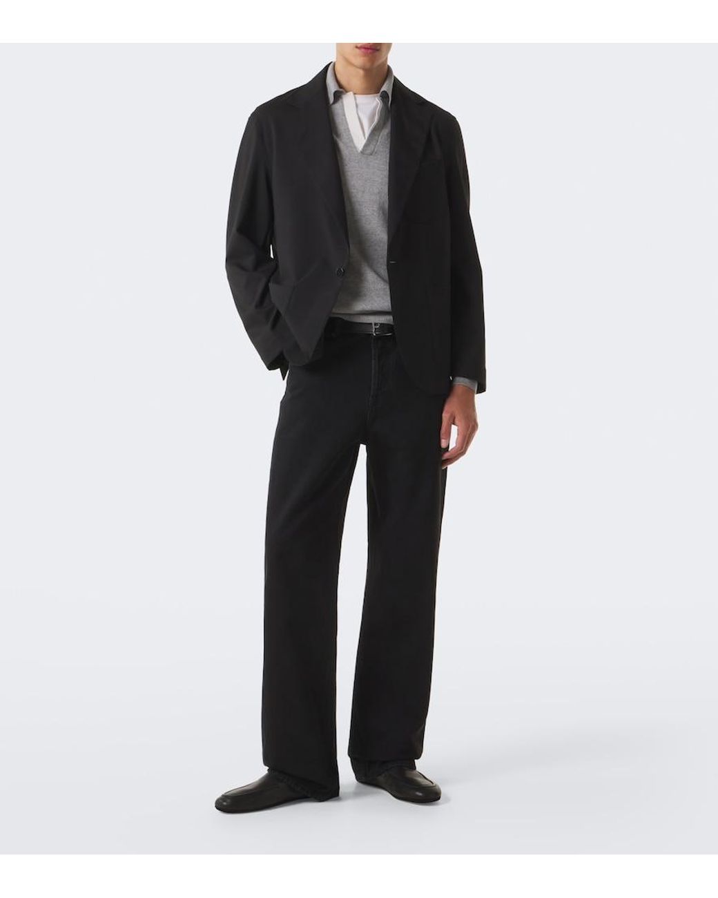 Church's Black Shetland Leather Slippers for men