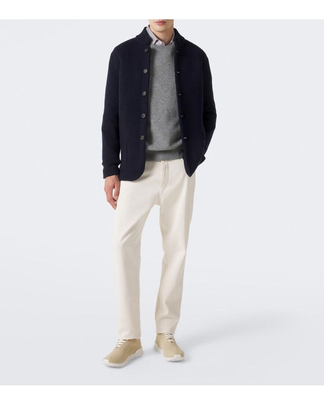 Baskets Fits En Coton Kiton pour homme en coloris White