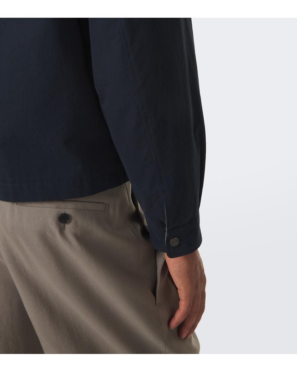 Saint Laurent Blue Reversible Cotton Jacket for men